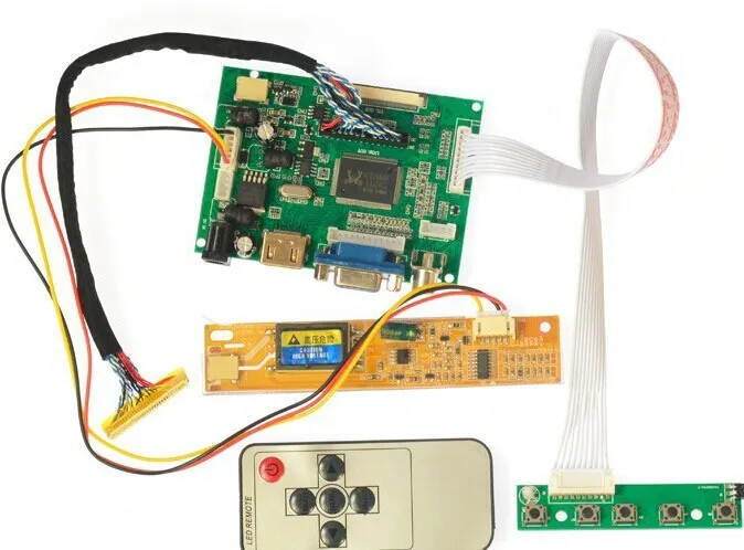 Плата контроллера ЖК драйвера HDMI + 2AV VGA для панели LP154W01 / B154EW08 B154EW01 LP154WX4 /LTN154X1 LTN154X3