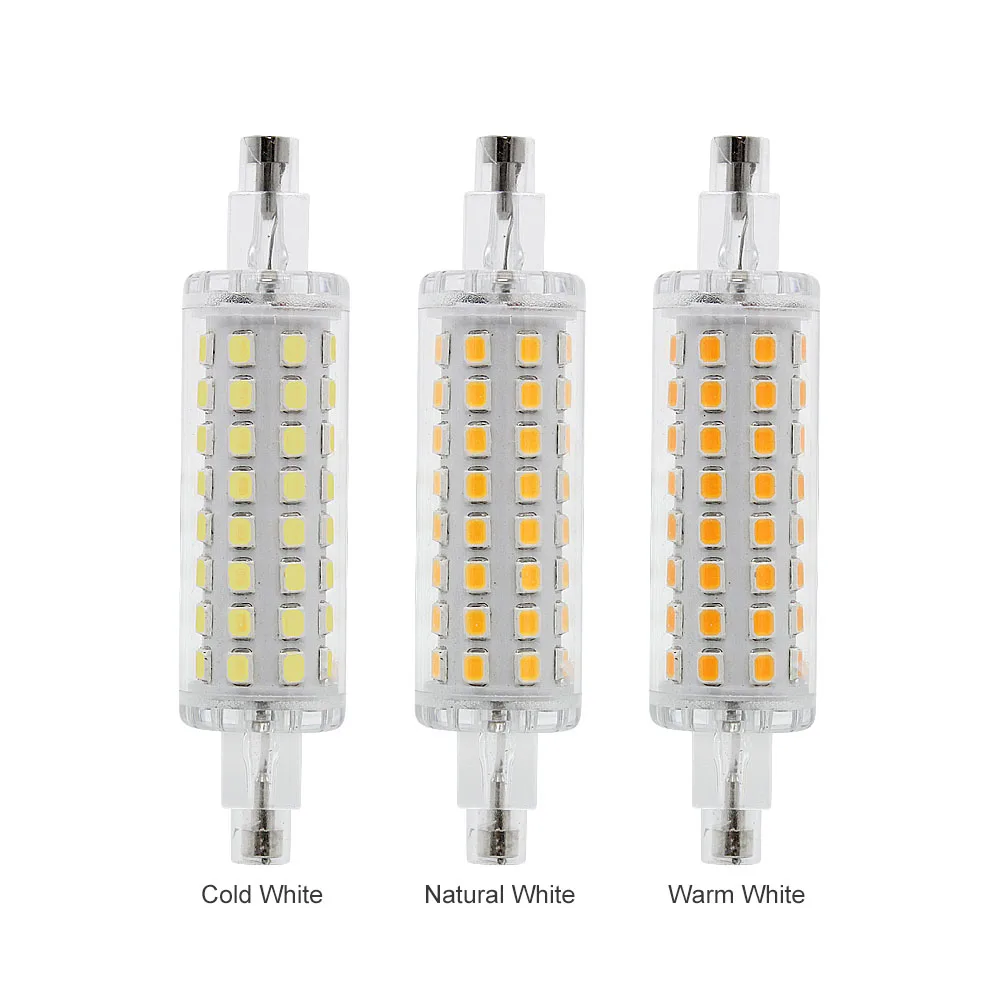 Светодиодная лампа R7S J78 J118 2835 SMD кукурусветильник я 220 В переменного тока 240 в 78 мм