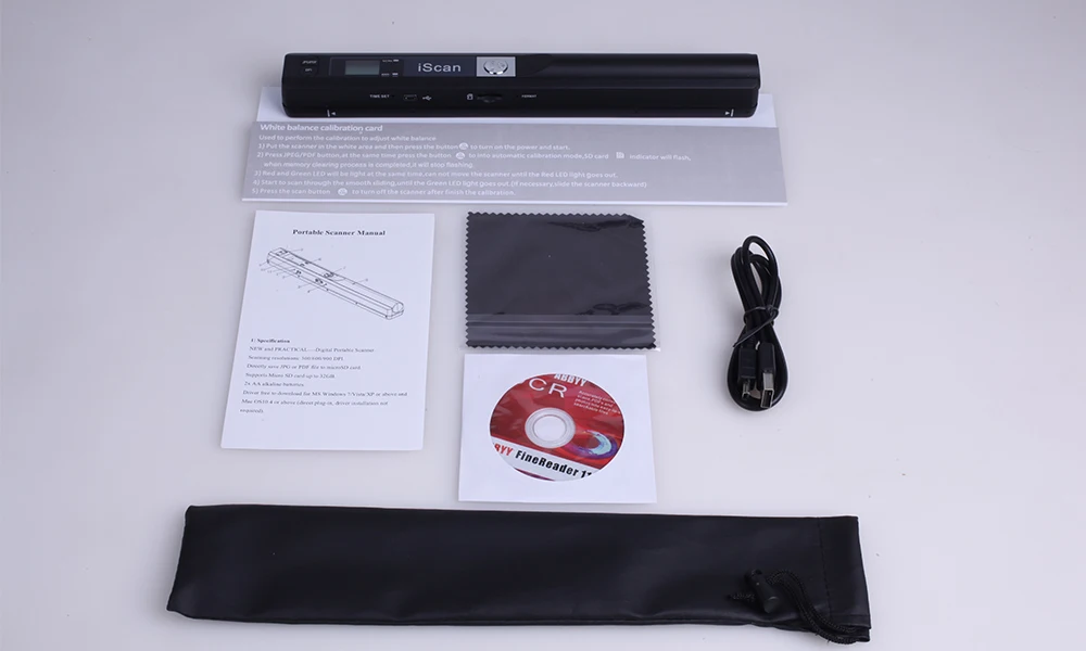 IScan Портативный креативный портативный сканер документов 900 dpi USB2.0 ЖК-дисплей Поддержка выбора формата JPG/PDF