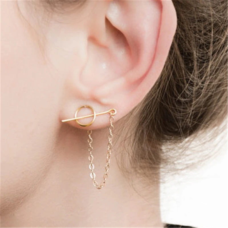 925 Silver Tassel Earrings Gold Filled Handmade Jewelry Charm Jewelry Minimalist  Brincos Boho Oorbellen Earrings For Women