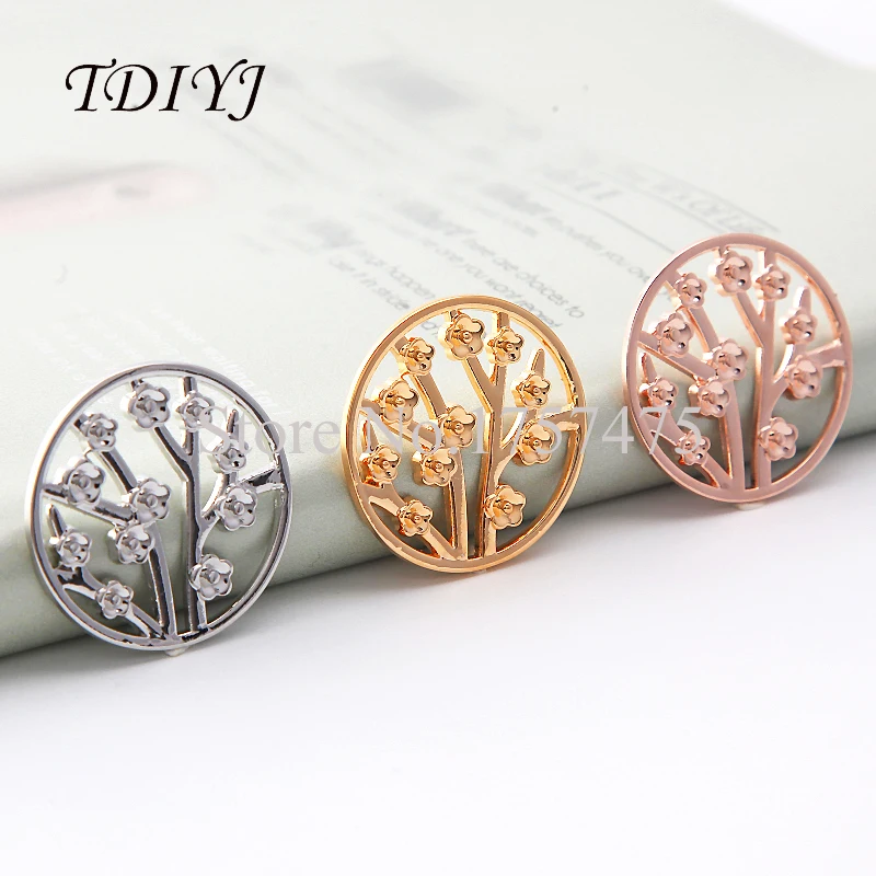 

TDIYJ 10pcs Fashion 1.2mm Thickness My Coin Disc Wintersweet Coin for Stainless Steel Coin Keeper Pendant as Mother's Day Gifts