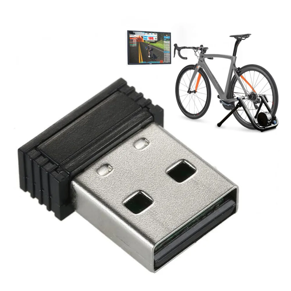 Адаптер датчика скорости велосипедная стойка ANT+ USB для Zwift Велоспорт Беспроводной приемник Аксессуары для велосипеда спорт mtb# E921 - Цвет: Черный