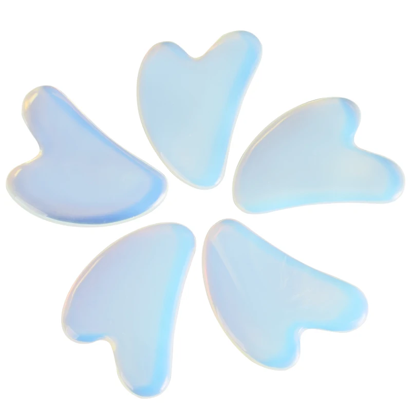 

Opalite Gua Sha Tool Massage Face SPA Acupuncture Scraping Healing Jade Stone For Body Neck Facial Back Health Care Stress Relif