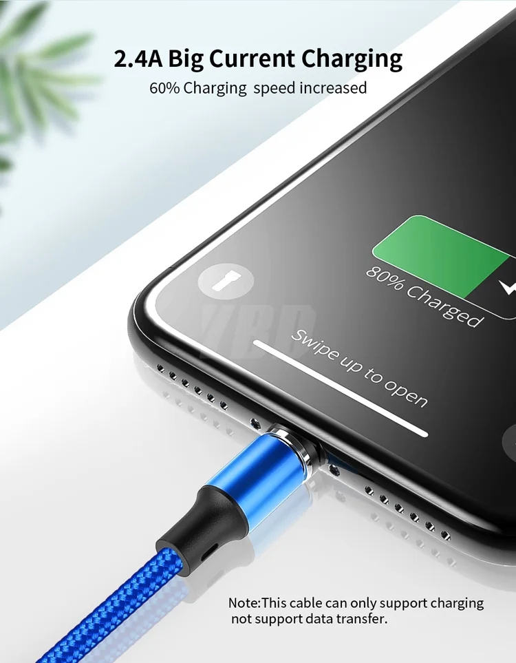 YBD Магнитный кабель usb c кабель зарядное устройство для huawei Honor xiaomi redmi микро-usb-кабель для зарядки Шнур для iPhone samsung galaxy