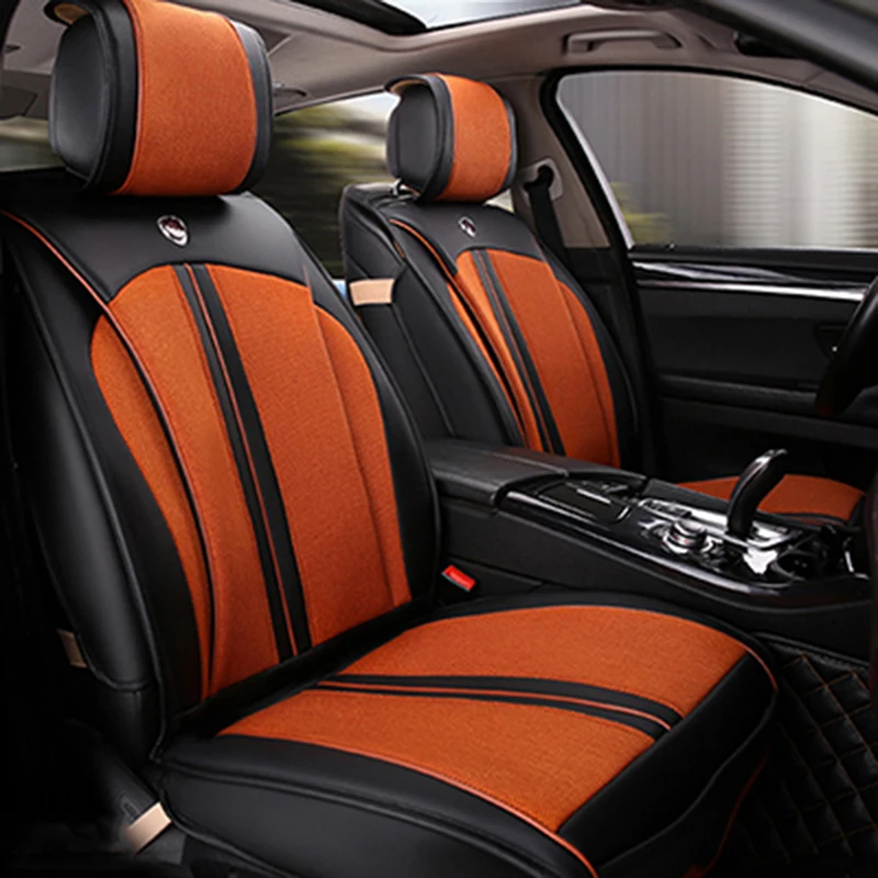 Универсальные кожаные чехлы на автомобильные сиденья для Ford mondeo Focus 2 3 kuga Fiesta Edge