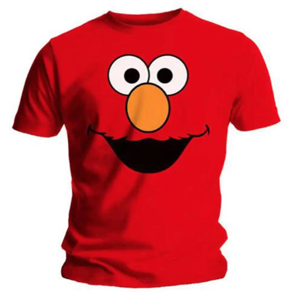Мужская футболка с надписью Elmo Cookies Повседневная Улица Сезам унисекс новая