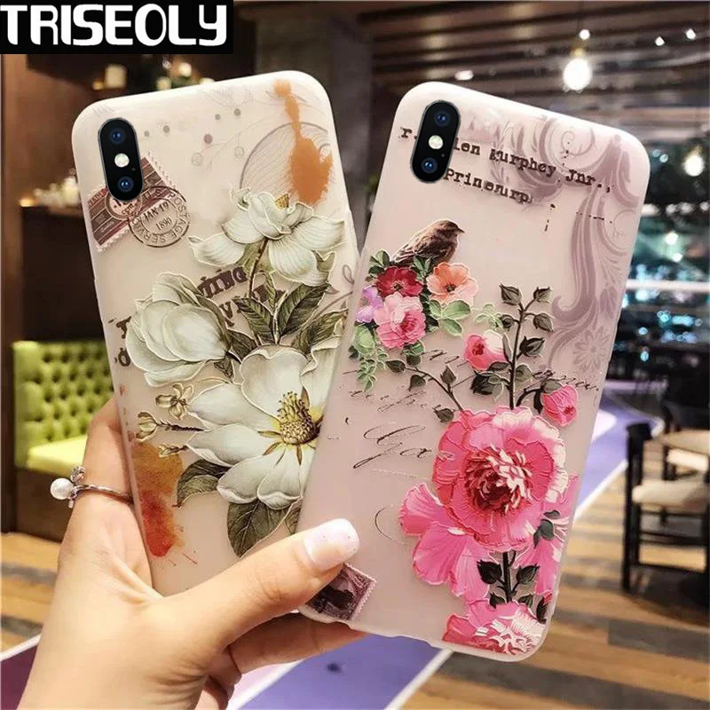 3D рельефные чехлы для iPhone XS Max мягкий гибкий силиконовый гелевый Чехол с