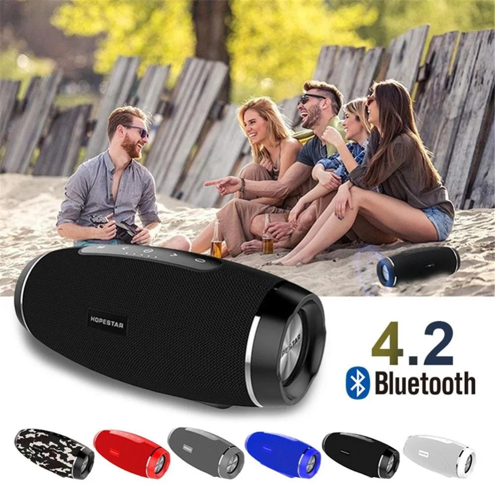 Bluetooth Portable Speakers Stereo Wireless with Microphone Power Bank Support TF Card for Smartphones Tablet Laptop | Электроника