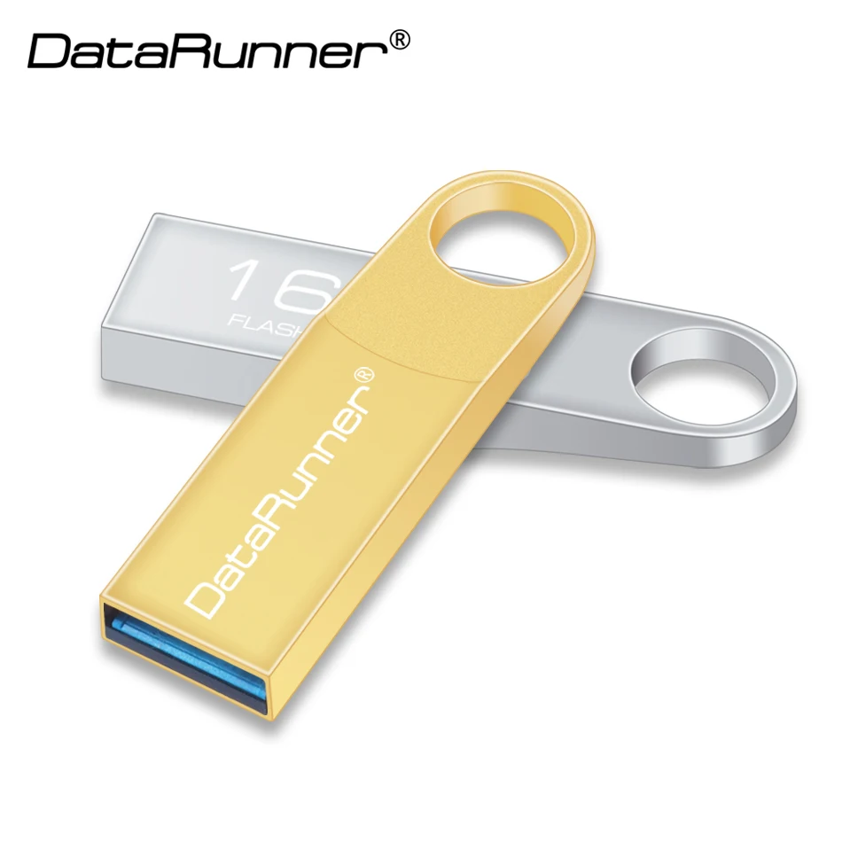 Usb флеш накопитель DataRunner металлический водонепроницаемый 8 128 ГБ|USB