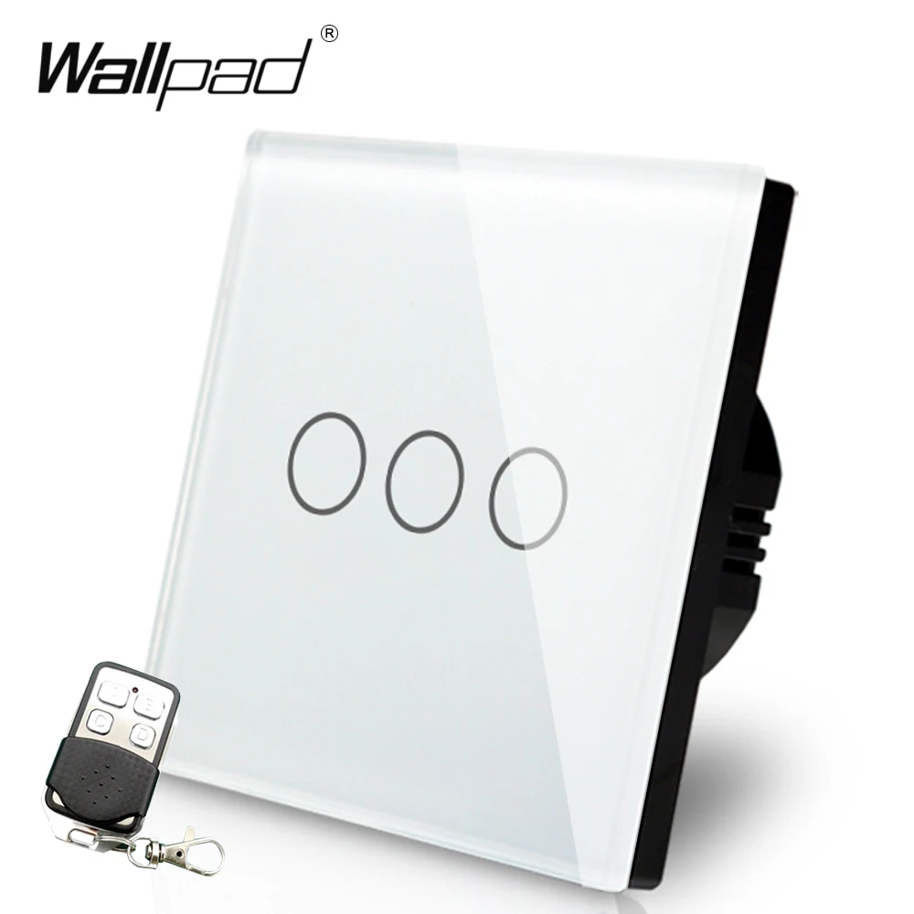 3 клавиши лампы Диммер дистанционный выключатель 110 В 250 Wallpad ЕС Великобритания