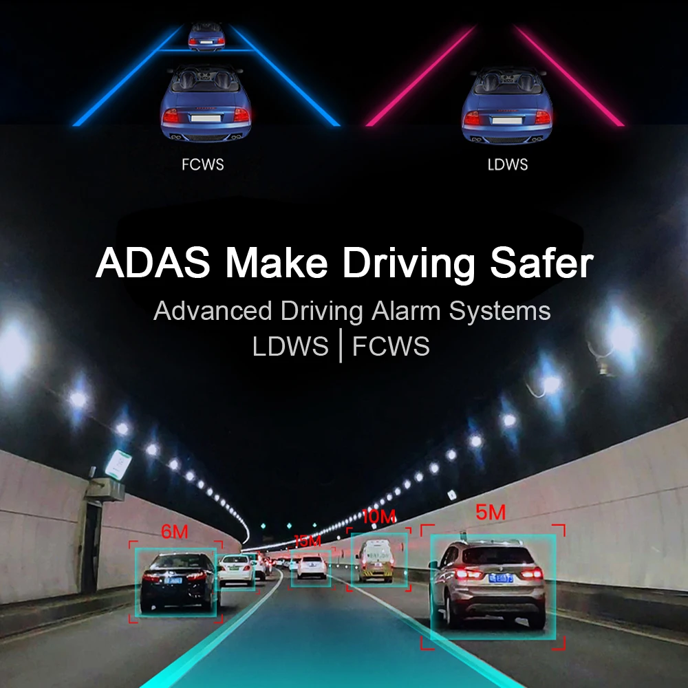 FHD1080P Автомобильный видеорегистратор с Wi Fi ADAS камера заднего вида автоматическая