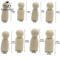32pc girlboy 35mm 43mm 55mm 65mm each type 8pcwooden unfinished wooden people large family peg dolls wooden family diy craft