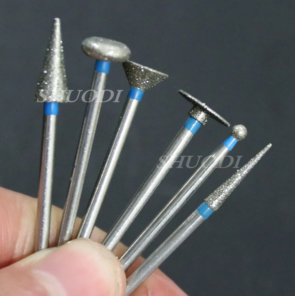 6 шт./пакет Стоматологические алмазные боры Dental diamond FG высокоскоростные для
