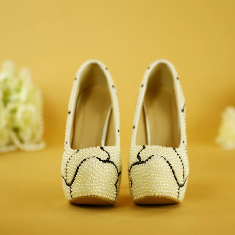 2018 белые женские туфли-лодочки ручной работы на высоком каблуке свадебные туфли