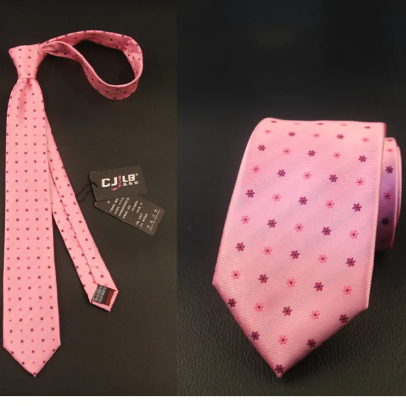 

21colors 100pcs/lot fedex designer high quality mens jacquard striped neck tie wedding business ties 7cm pink 1200 needle