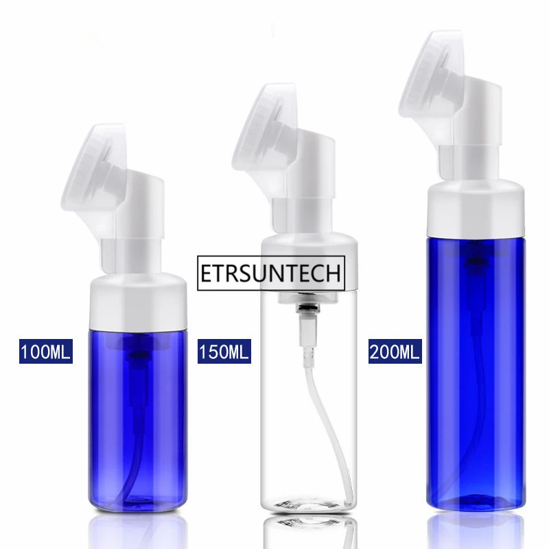 

100ml/150ml/200ml Foaming Bottle Froth Pump Soap Mousses Liquid Foam Bottles with Foam Massage Brush Head Tube F2127