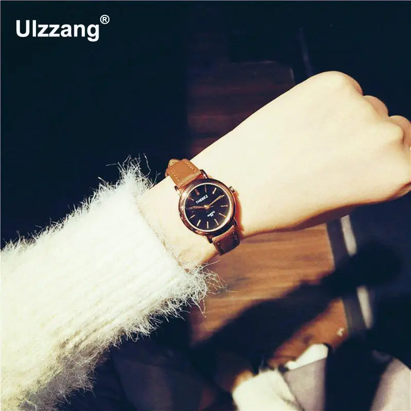 2018 новые модные женские тонкие наручные часы Женские Простые Casul Quartzwatch