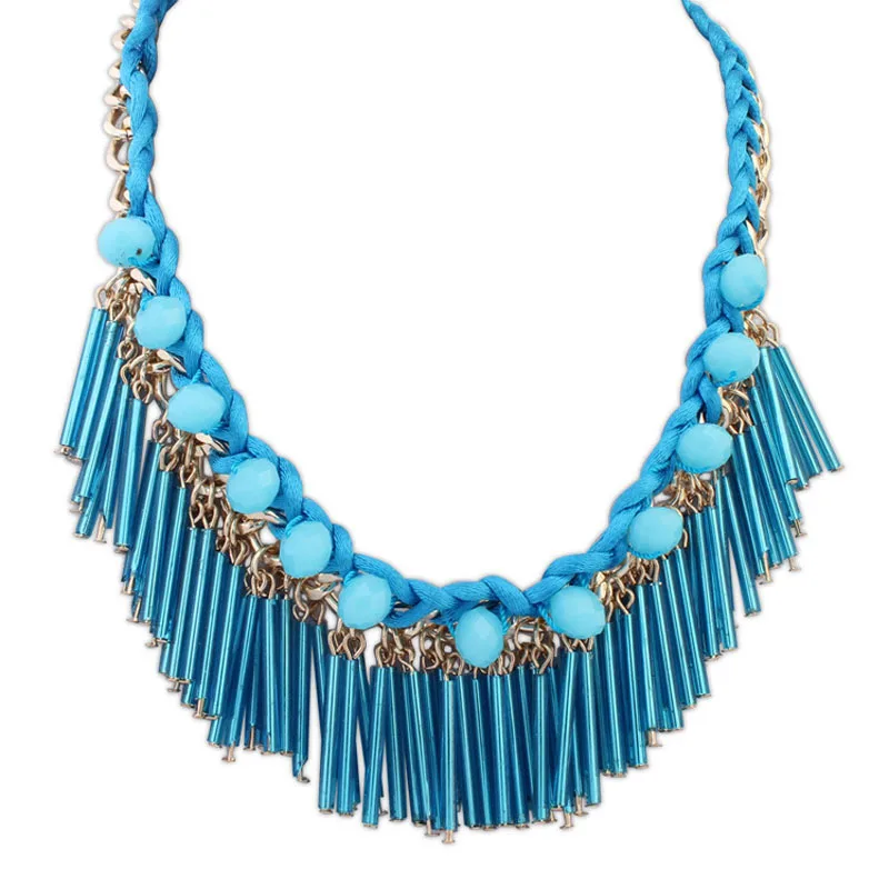 Европейские и американские модные ожерелья ручной работы|tassel necklace|fashion necklacenecklace