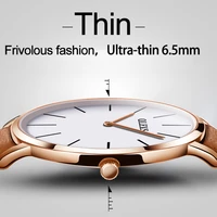 50off olevs lovers waterproof watch women men wristwatch ultra thin dial design quartz leather watches for women romantic gifts