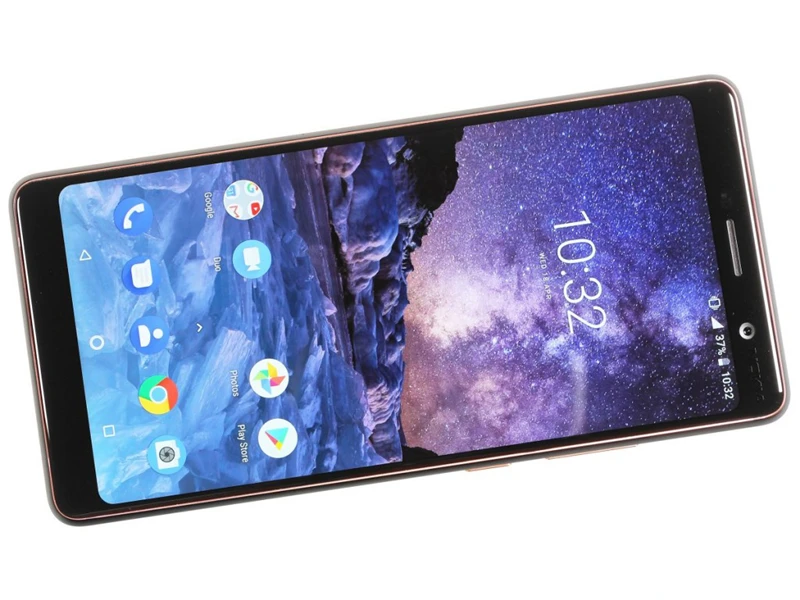 Nokia 7 Plus, разблокированный мобильный телефон Android, четыре ядра, 4G LTE 6,0 '', двойной 12 МП, wifi, gps, 4 Гб ram, 64 ГБ rom, две sim-карты