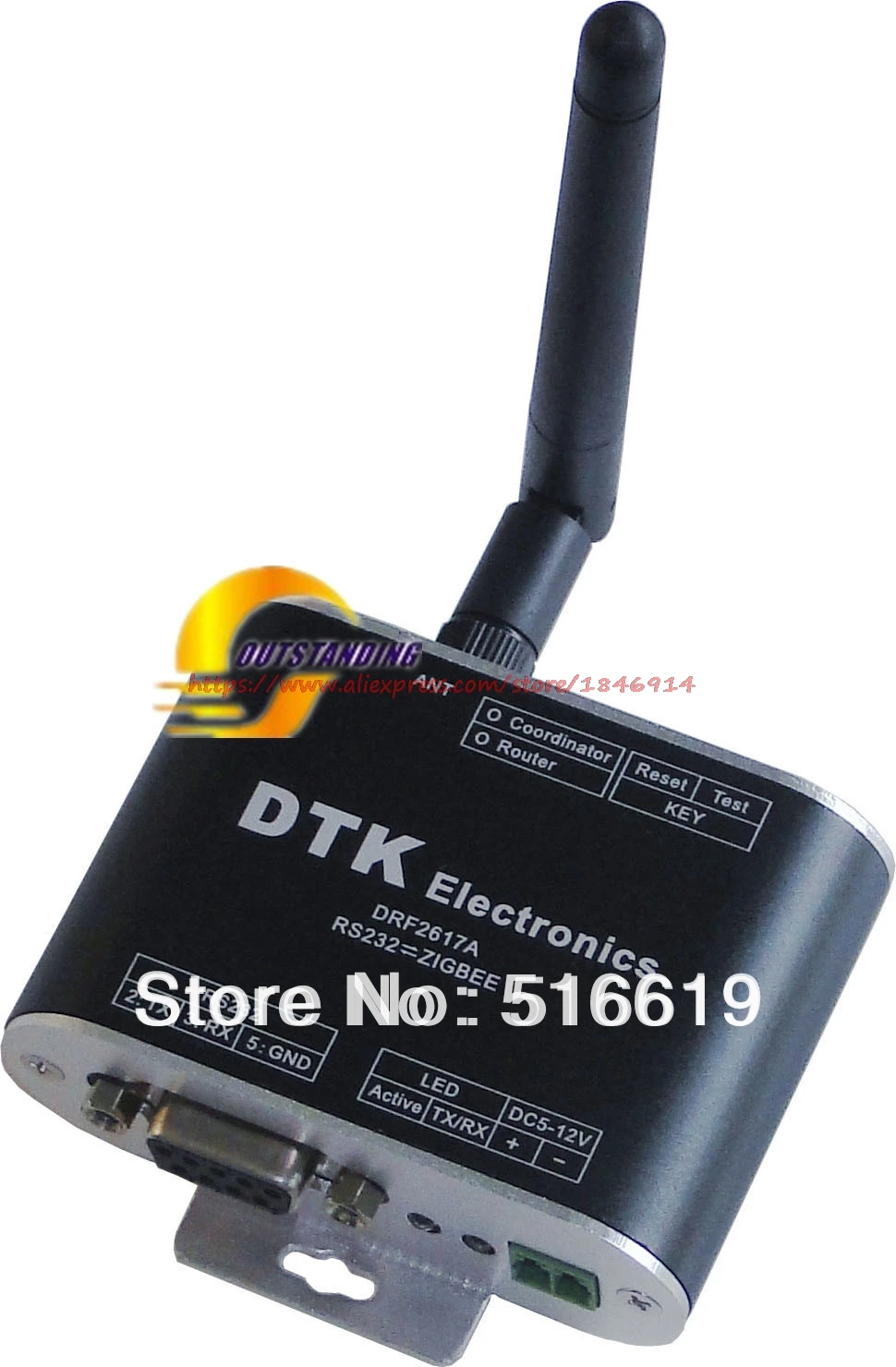 RS232 поворотный ZigBee беспроводной модуль-1 6 км передача чип CC2530 DRF2617A | Электронные