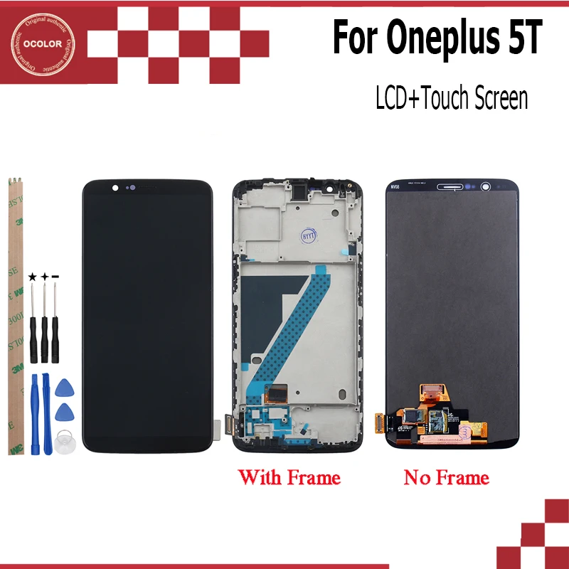 Ocolor для Oneplus 5T ЖК дисплей и сенсорный экран + рамка 6 01 &quotаксессуары телефонов