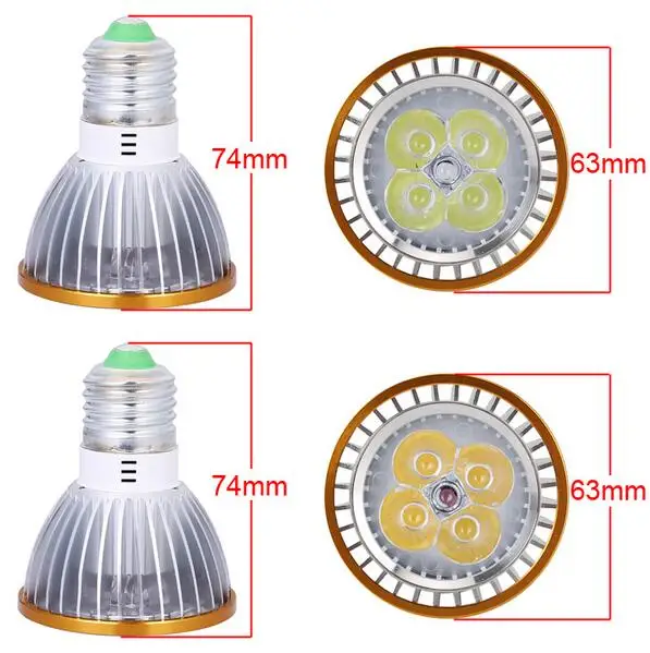 Суперъяркий приглушаемый Светодиодный точечный светильник PAR20 12 Вт E27 85 265 в