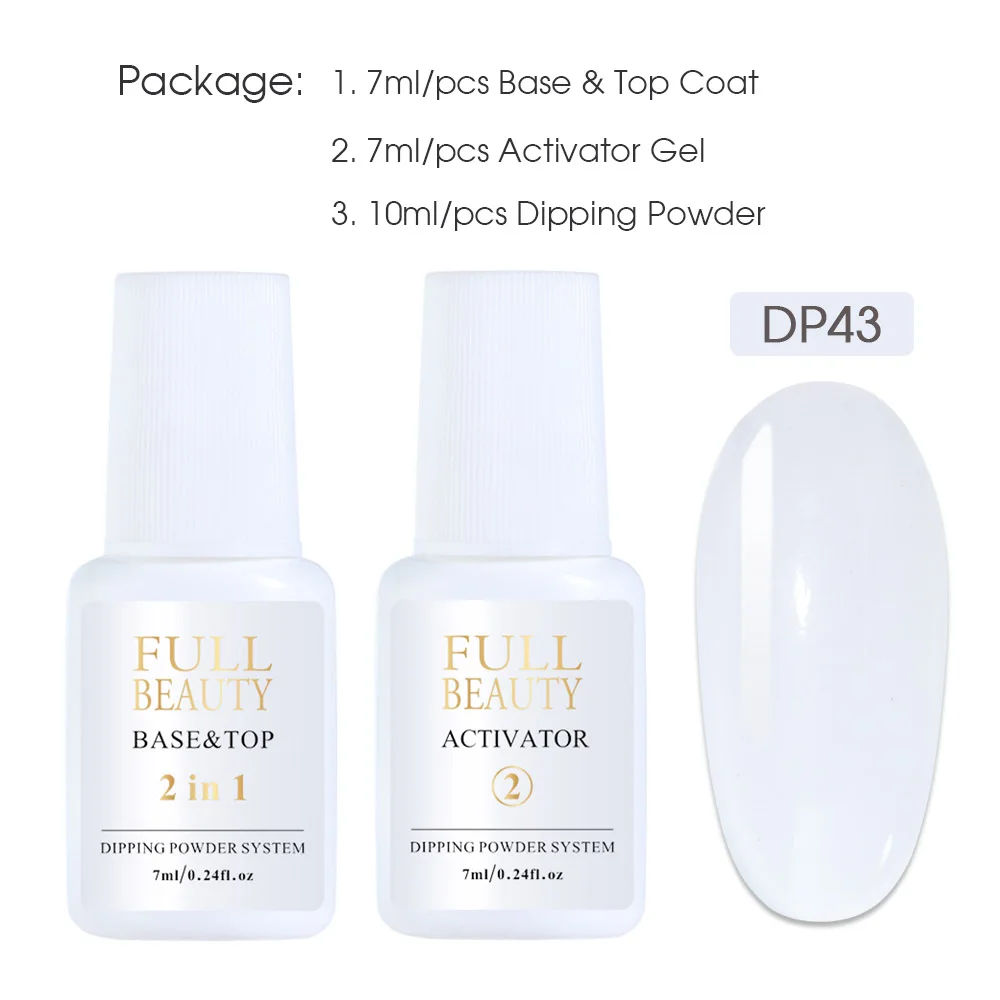 DP43 and 2 Gel 1 шт. лак для ногтей с порошковой пудрой, пигмент для наращивания ногтей, блестящий Гель-лак для ногтей с изгибом от пыли, быстро сохнет без хлопьев лампы, BEDP31-44 - Цвет: DP43 and 2 Gel