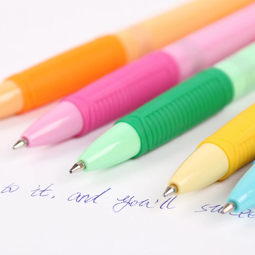 

B-5780 Creative Pressing Ballpoint Pen 0.7mm Blue Ink Korea Creative Pen for School Office Escolar Material