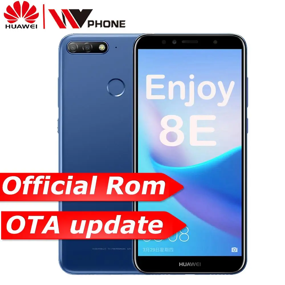 Оригинал Huawe Enjoy 8e 3 ГБ 32 Восьмиядерный 5 7 дюймовый 1440*720P Android 8 0 3000 мАч двойная