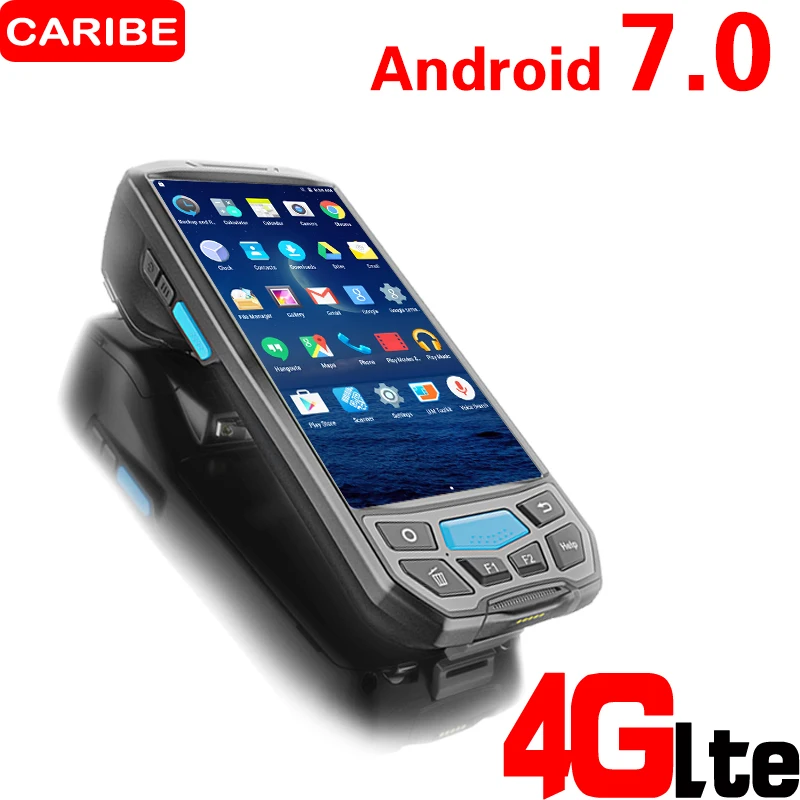 Caribe PL 50L Портативный беспроводной android pda 2d сканер сбора данных с 4g вызовом wifi uhf rfid