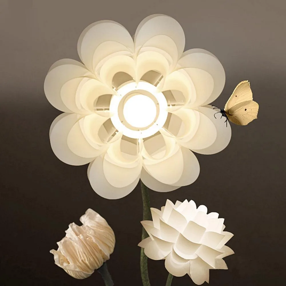 1 шт. пятислойная лампа лотоса легкая в очистке декоративная люстра настольная |