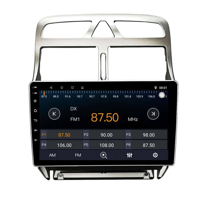 Android 9 1 автомобильный DVD мультимедийный плеер GPS навигация для peugeot 307 2004 до 2013 с
