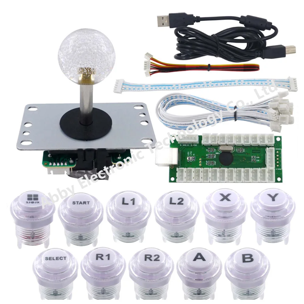 LED DIY Kit механический переключатель клавиатуры кнопка PC MAME Retropie аркадный джойстик