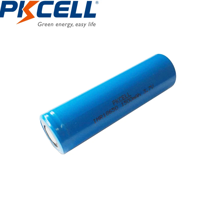 

4Pcs 3.7V 18650 IMR18650 1500mAh Li-ion Rechargeable Battery Flat Top No PCB Equal to ICR18650 10C High magnification