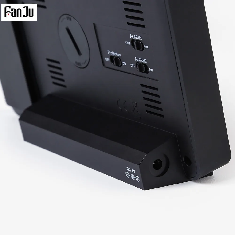 FanJu FJ3391 метеостанция с проекционный индикатор погоды DCF радио управление