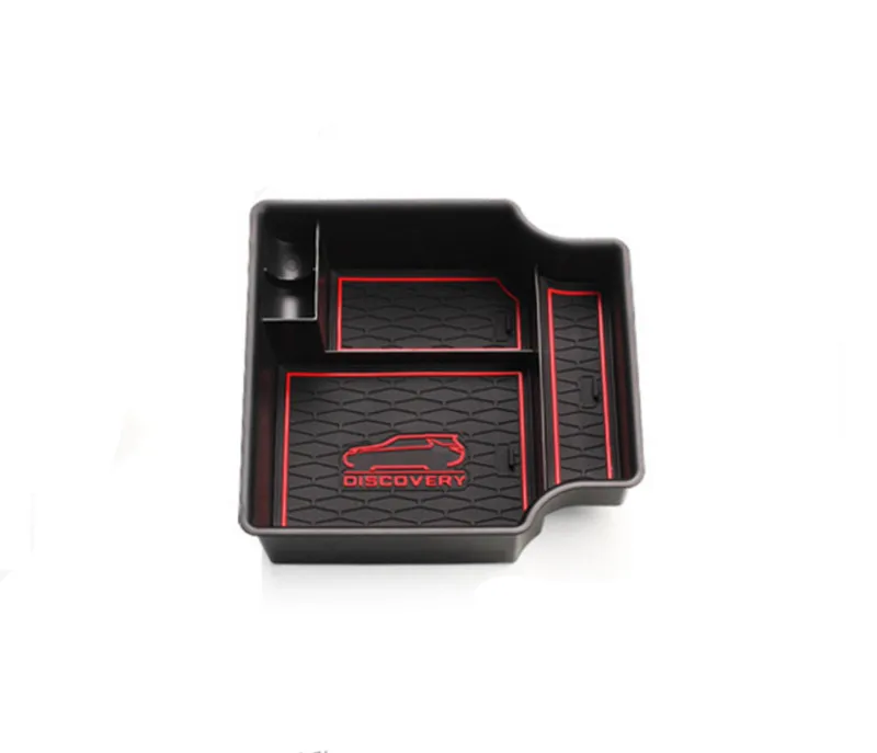 1Pcs Black DISCOVERY 5 Plastic Car Interior Armrest Box Store Content Interlayer Decoration For New |