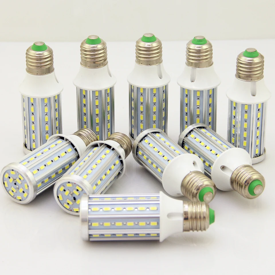 Светодиодная лампа кукуруза 10 шт./лот E27 5730 SMD Алюминиевая СВЕТОДИОДНАЯ Лампа