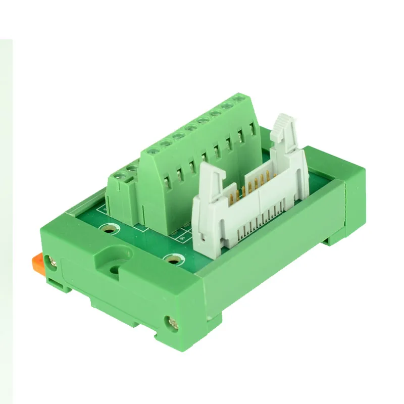 IDC20 мужской клеммный блок breakout board IDC 20 коннектор PLC релейный адаптер din-рейка Монтажная IDC20 Mini breakout плата