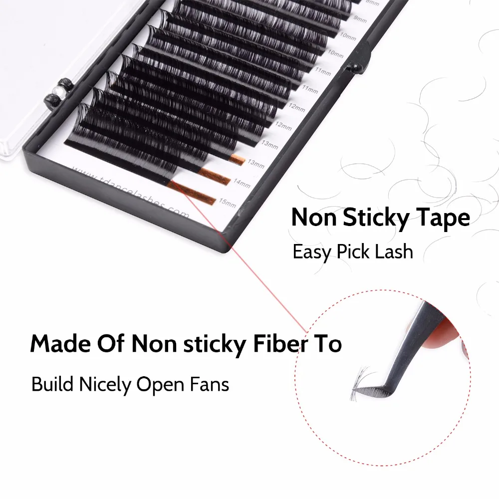 14 19 мм Смешанная длина наращивание ресниц Профессиональное использование в