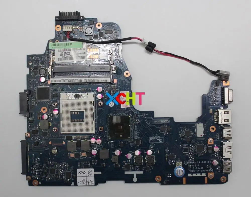 

for Toshiba Satellite A660 A665 Series K000104250 NWQAA LA-6061P HM55 Laptop NoteBook PC Motherboard Mainboard