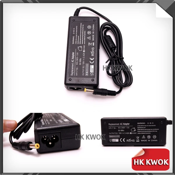 Блок питания для ноутбука 19 в 3 42 А 5 5x1 7 мм + шнур EU acer 3810T 4810T 4710 4720Z 4736G 4738G D725 зарядка