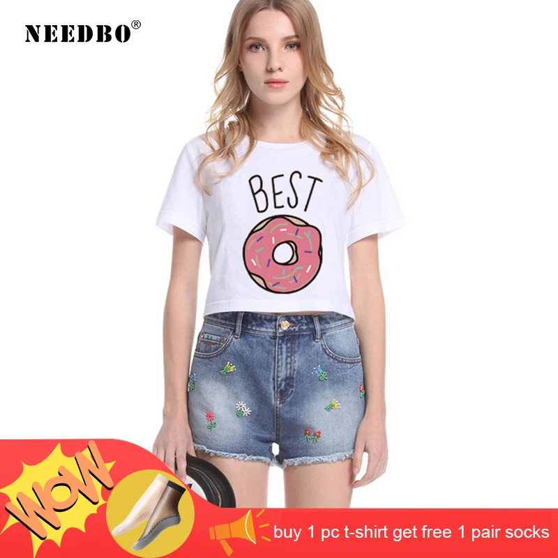 NEEDBO футболка друзей женский сексуальный короткий топ принт забавная