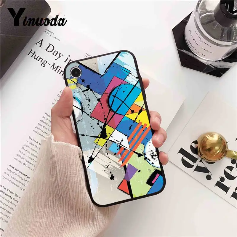 Yinuoda простой графический геометрический камуфляжный чехол для iPhone X XS MAX 6 6s 7 7plus 8