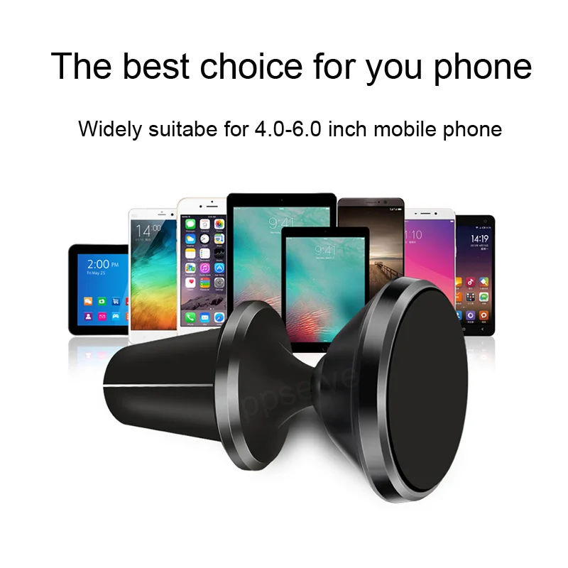 Магнитный автомобильный держатель для телефона iPhone X Samsung магнитный на