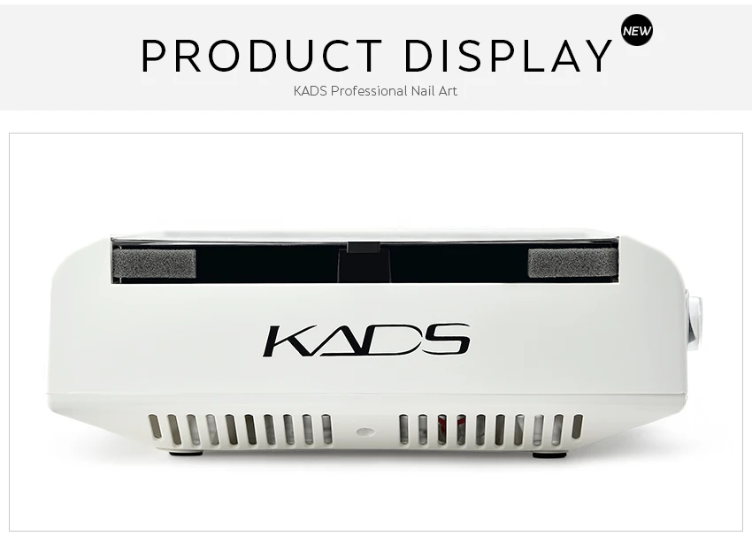 KADS белый гвоздь пылесборник выдвижной фильтр Маникюр всасывающий коллектор машина акриловый УФ гель наконечник пылесоса