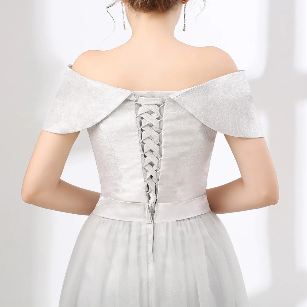

ANTI Sweet Women Bow Sashes Formal Dresses Elegant Prom Dresses Long Off the Shoulder Gowns Floor-Length lace up Custom Made