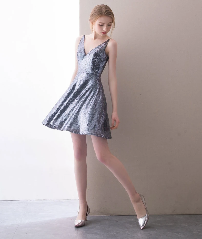 Сексуальное короткое коктейльное платье с блестками 2020 свадебное банкетное