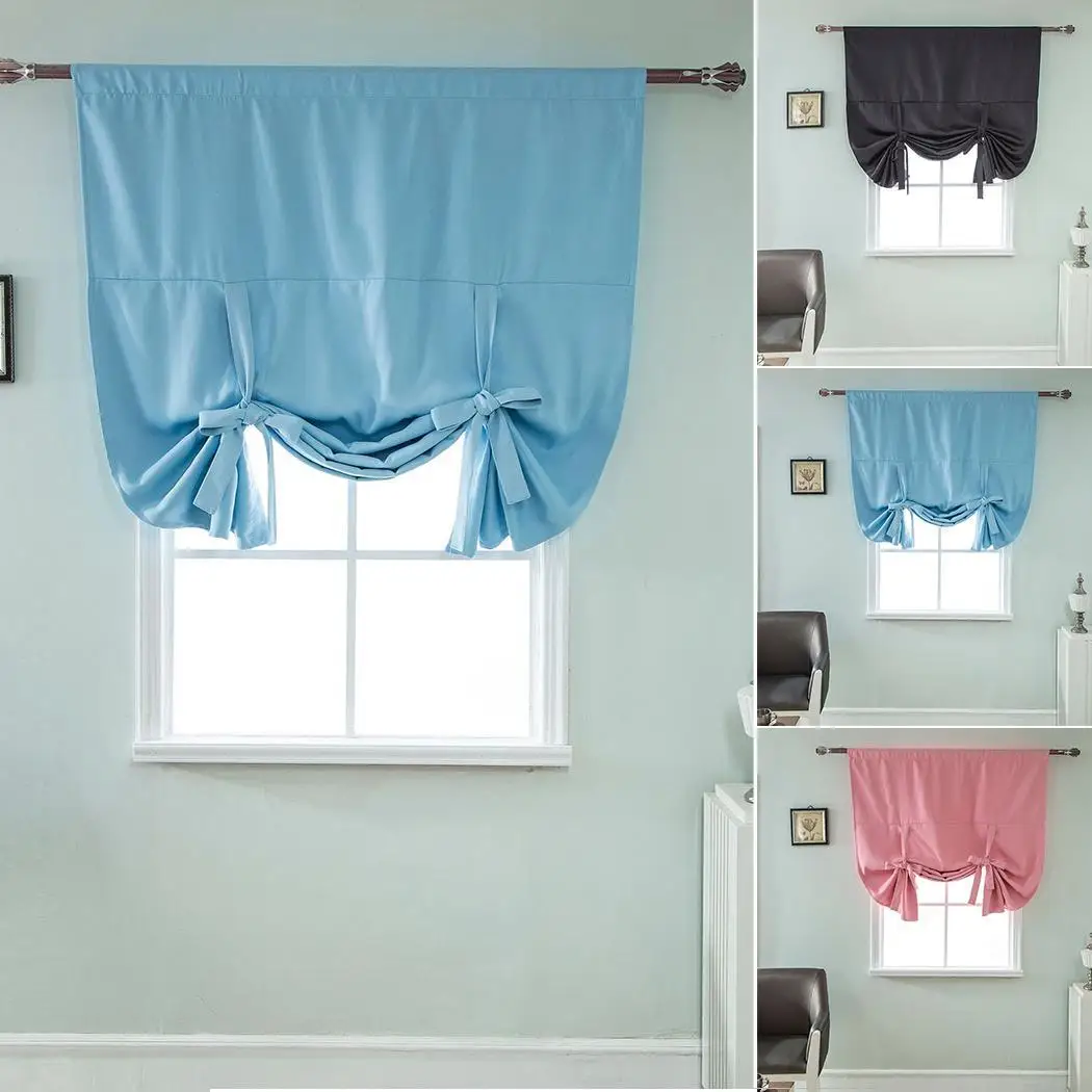 Регулируемый галстук вверх окна занавес термальный твердый изолированный