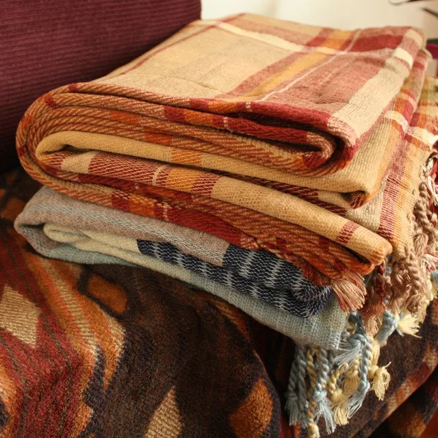 

New Super Soft Chenille Throw Blanket Sofa TV Thread Blanket Decorative Slipcover Bed/Plane Travel Plaids Cover free shipping